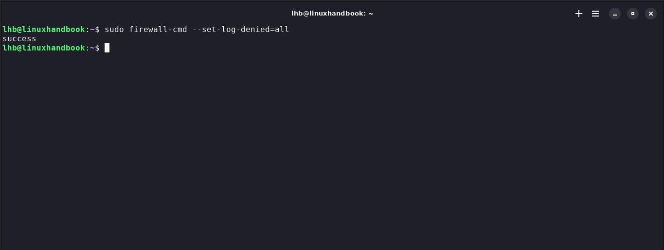 Log firewall events for later analysis.