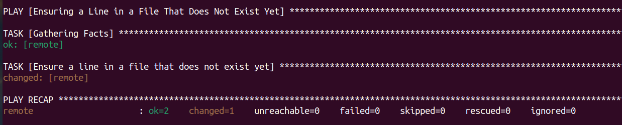 Ensuring a Line in a File That Does Not Exist Yet with Ansible lineinfile module