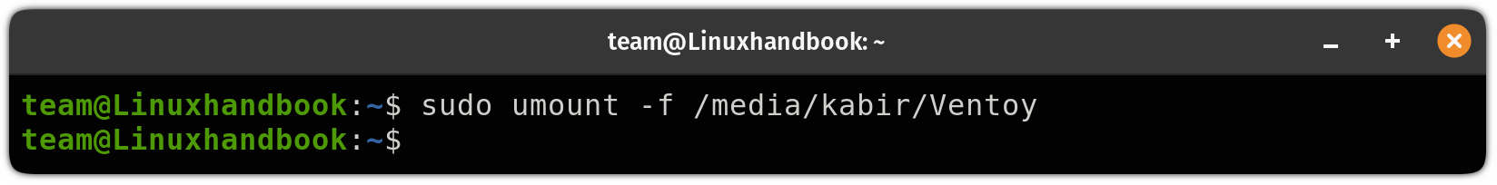 Force unmount drive using the umount command in Linux