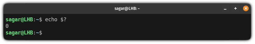 get the exit status of the last execution in linux