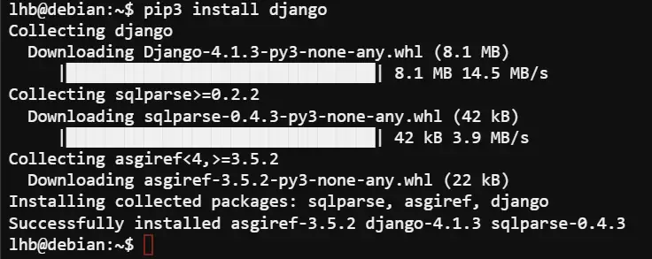 Install packages with PIP