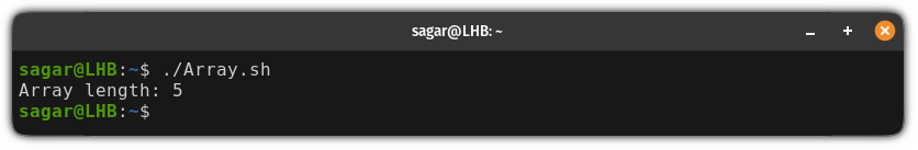 Use for loop to find the size of an array