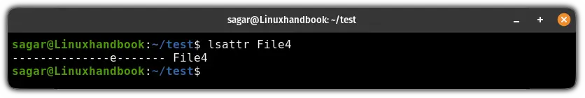 Use the lsattr command without any options
